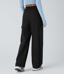 Water Repellent Wear-Resistant High Waisted Pockets Camping Cargo Pants