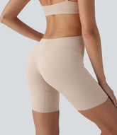 High Stretch Tummy Control Low Back Shapewear Lounge Boy Shorts