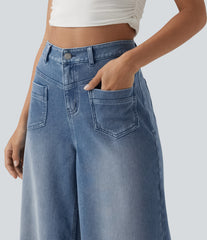 Halara Flex™ Mid Rise Casual Baggy Jeans with Pockets