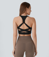 Low Support Racerback Yoga Sports Bra DD-F Cups
