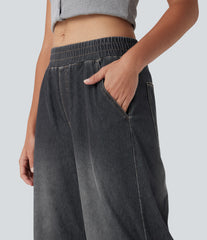 Halara Flex™ Mid Rise Casual Baggy Sweatpants Jeans with Pockets