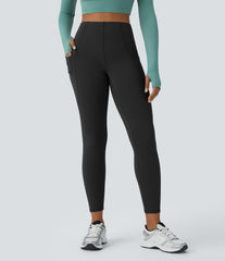 High Waisted Pocket Thermal Yoga Leggings