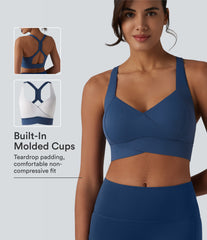 SoftlyZero™ Plush Low Support Backless Cut-out Built-in Bra Workout Sports Bra