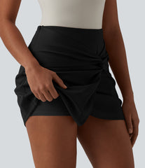 Mid Rise 2-in-1 Mini Work Skirt