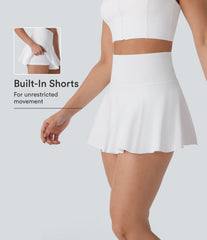 OneForm Seamless Flow High Waisted 2-in-1 Flare Mini Yoga Skirt