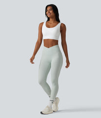 Halara Ultrasculpt™ Medium Support Backless Adjustable Buckle Built-in Bra Training Sports Bra