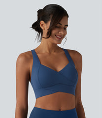 SoftlyZero™ Plush Low Support Backless Cut-out Built-in Bra Workout Sports Bra