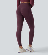 OneForm Seamless Flow Crossover High Waisted Scrunch Yoga 7/8 Leggings