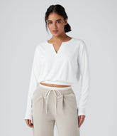 Henley Long Sleeve Casual T-Shirt