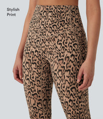 Halara UltraSculpt™ Leopard Print High Waisted Tummy Control Yoga Leggings with Pockets