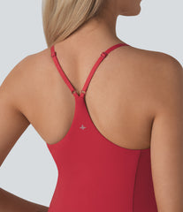 SoftlyZero™ Airy Racerback 2-in-1 Pocket InstantCool Flare Mini Dance Active Dress-Easy Peezy Edition