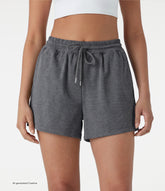 High Waisted Drawstring Quick Dry Workout Shorts 3'' with Pockets
