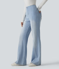 Halara Flex™ High Waisted Tummy Control Casual Flare Jeans with Pockets