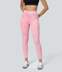 Halara Flex™ High Waisted Pocket Colorful Denim Casual Leggings