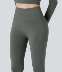 HeatCore OneForm Seamless Flow High Waisted Tummy Control Thermal Casual 7/8 Leggings