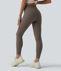 Halara UltraSculpt™ Houndstooth Print High Waisted Tummy Control Shaping Running Leggings with Pockets