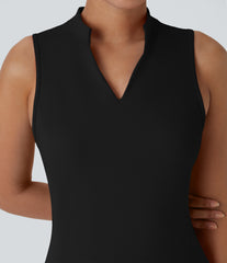 SoftlyZero™ Airy Tiered Ruffle 2-Piece Pocket InstantCool Mini Golf Active Dress-UPF50+
