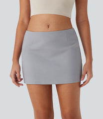 Low Rise 2-in-1 A Line Mini Casual Skirt