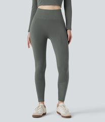 HeatCore OneForm Seamless Flow High Waisted Tummy Control Thermal Casual 7/8 Leggings