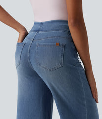 Halara Flex™ High Waisted Tummy Control Wide Leg Casual Jeans with Pockets