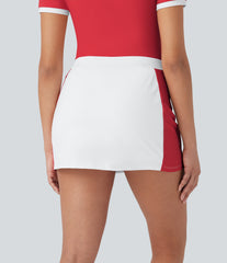 SoftlyZero™ Airy Mid Rise Color Block 2-in-1 InstantCool Bodycon Mini Casual Skirt-UPF50+