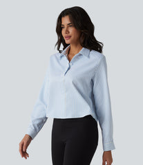 Long Sleeve Stripe Work Shirt