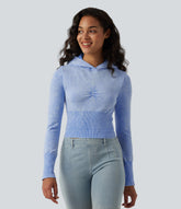 OneForm Seamless Flow Hooded Long Sleeve Casual Sweatshirt