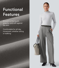 Halara Flex™ DayStretch High Waisted Tummy Control Straight Leg Work Pants with Pockets
