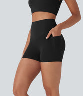 Halara UltraSculpt™ High Waisted Butt Lifting Tummy Control Pocket Shaping Training Biker Shorts 3''