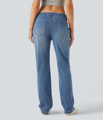 Halara Flex™ Low Rise Slim Casual Jeans with Pockets