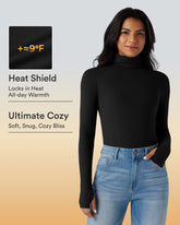 Halara HeatCore Turtleneck Long Sleeve Thumb Hole Casual Warming Top