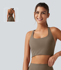 Halara UltraSculpt™ Ribbed Low Support Built-in Bra Running Sports Bra