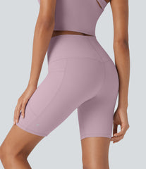 Halara UltraSculpt™ Cool Quick Dry High Waisted Tummy Control Training Biker Shorts 7'' with Pockets-UPF50+