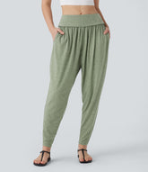 High Waisted Pocket Harem Pants