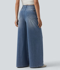 Halara Flex™ Mid Rise Casual Baggy Jeans with Pockets