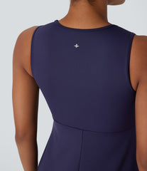 SpeedWave™ Round Neck Sleeveless Pocket Mini Quick Dry Hiking Dress