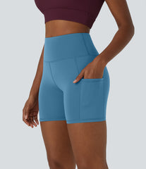 Patitoff™ Pet Hair Resistant High Waisted Pocket Biker Shorts 5''