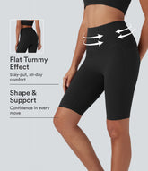 Halara UltraSculpt™ High Waisted Butt Lifting Tummy Control Shaping Training Biker Shorts 9'' with Pockets