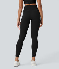 Soft OneForm Seamless Flow Ribbed High Waisted Tummy Control Yoga 7/8 Leggings