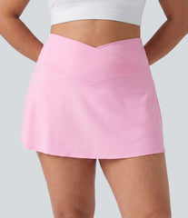 Everyday SoftlyZero™ Airy Crossover Pocket 2-in-1 InstantCool Tennis Plus Size Skirt-Lucid-UPF50+