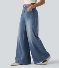 Halara Flex™ Mid Rise Casual Baggy Jeans with Pockets