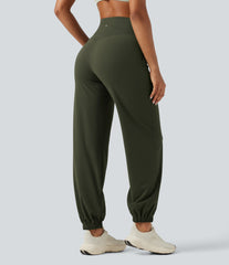 Halara UltraSculpt™ High Waisted Tummy Control Tapered Yoga Joggers with Pockets