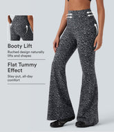 Halara UltraSculpt™ Leopard Print High Waisted Tummy Control Butt Lifting Yoga Flare Leggings