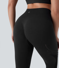 OneForm Seamless Flow High Waisted Perforated 7/8 Yoga Leggings
