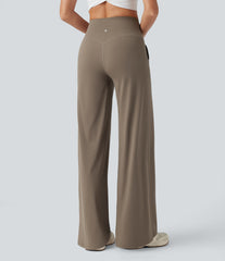 Halara UltraSculpt™ High Waisted Tummy Control Wide Leg Yoga Pants with Pockets