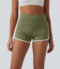 SoftlyZero™ Airy High Waisted Color Block InstantCool Workout Shorts 2.5'' with Pockets-UPF50+