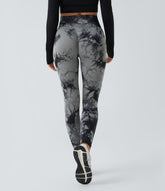 OneForm Seamless Flow High Waisted Tie Dye Yoga Leggings