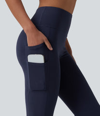 SoftlyZero™ High Waisted Bootcut Yoga Leggings with Pockets-UPF50+