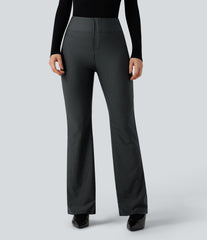 Halara Flex™ High Waisted Striped Work Flare Pants with Pockets