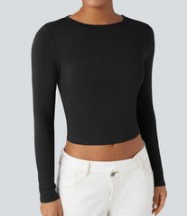 Round Neck Long Sleeve Casual T-Shirt